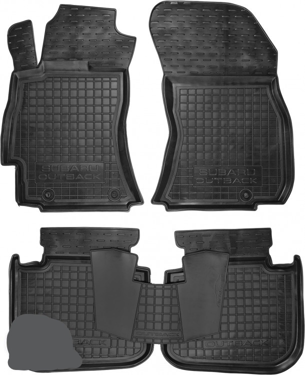 Set tappetini di gomma su misura per Subaru Outback 5 (2015-2020)